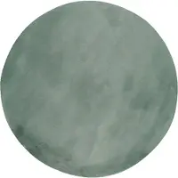 NATURL. Rund matta | Cozy grön hos Volero | Ø 100 cm | Polyester | Enfärgad | Rund | Låg lugg