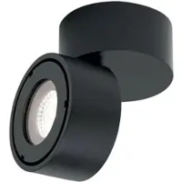 Orion Harvey LED utomhus spotlampa, svart, Ø 10 cm, pressgjutet aluminium Harvey, dimbar, Svart, Aluminium / grå / zink, Modern, LED-utomhuslampa