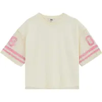 We fashion T-shirt pastellgul / ljusrosa