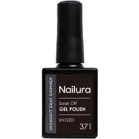 Nailura - Gel Polish 371 - Midnight Gray Shimmer - 10 ml