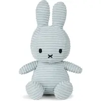 Adlibris Miffy ECO Corduroy Gosedjur 23 cm Soft Jade Bon Ton Toys