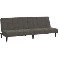 vidaXL 2-sits bäddsoffa mörkgrå sammet 375842