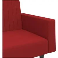 vidaXL 2-sits soffa med sängfunktion i vinröd sammet 375942