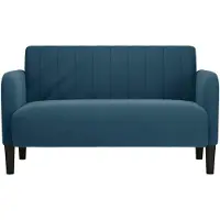 vidaXL Loveseat soffa blå 109 cm sammet