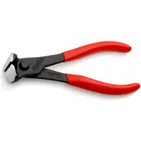 Knipex 68 01 160, Ändavbitartång, 2,5 cm, Stål, Plast, Röd, 53 mm