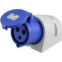 Pce fast uttag 32A 230V 2P+Z IP44 123-6
