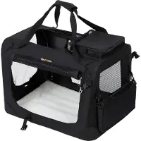 Feandrea transportväska för husdjur hopfällbar bärsele i tyg 102 x 69 x 69 cm, svart