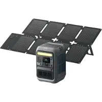 Anker SOLIX C300X DC - Bärbar kraftstation - DC 11 - 28 / 5 / 9 / 15 / 20 / 28 V - 300 Watt - litium järn fosfat - 90000 mAh - 288 Wh - Wi-Fi, Bluetooth - med PS60 solpanel