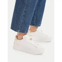 Michael Kors för kvinnor. 43F5DTFS3L Dottie Lädertofflor (38), Hud, Vit, 3 till 5 cm, Nyckelband, Casual