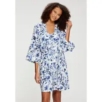 LASCANA Kimono marinblå / ljusblå / vit