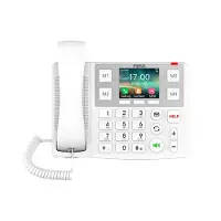 Fanvil X7A, IP-telefon, Vit, Uppkopplad telefonlur, 2 linjer, 1000 inmatningar, LCD