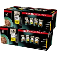 Sheba Delicacy Drobiowe våtfoder för katt i gelé 40x85 g