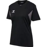 Hummel T-shirt 'Authentic CO' grå / svart / vit