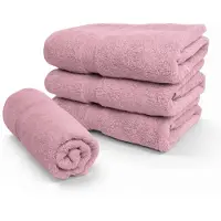 Borg Ekologisk handduk - 100% GOTS-certifierad bomull - 50x100 cm - Rosa