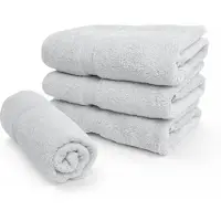 Borg Ekologisk handduk - 100% GOTS-certifierad bomull - 50x100 cm - Ljusgrå
