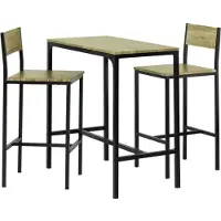 SoBuy OGT03 barbord set 3 delar
