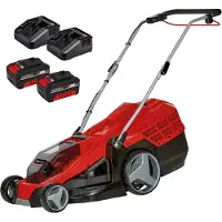 Einhell Power X-Change GE-CM 36/43 Li M (2x4,0Ah) Batteri Batteridriven gräsklippare inkl. batteri, inklusive laddningsstation, T-grepp, Mulching-funktion,