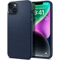 Spigen Liquid Air Skal för iPhone 14 (2022) [Militärklassat Skydd] - Marinblå