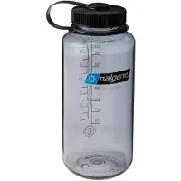 Nalgene Flaska 1L Wide Mouth Sustain (Färg: Gray with Black Cap)