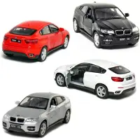 KINSMART BMW X6 5" 1:38 Skala Die Cast Metallmodell m/Dragback Action SetOm4
