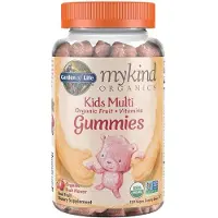 Elämän puutarha,Garden of Life , MyKind Organics, Barn Multi, Ekologisk frukt smak, 120 Vegan Gummy Bär
