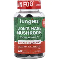 Fungies , Lönnmossa Svamp Gummies, Blåbär och hallon, 60 Pektin Gummies