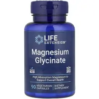 Life Extension , Magnesium Glycinate, 90 Vegetariska Kapslar (105 mg per Kapsel)