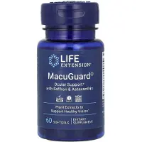Life Extension , MacuGuard, Ocular Support med Saffran & Astaxanthin, 60 Softgels