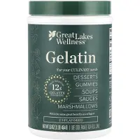 Great Lakes Wellness , Kulinär nötkött gelatin, Osmakar, 16 oz (454 g)