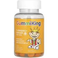 GummiKing , Turmeric + Ginger För Barn, Mango, 60 Gummies