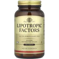 Solgar , Lipotropiska Faktorer, 100 Tabletter