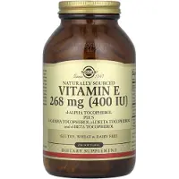 Solgar , Vitamin E, d-Alpha Tocopherol Plus d-Gamma Tocopherol, d-Delta Tocopherol och d-Beta Tocopherol, 268 mg (400 IU), 250 Softgels
