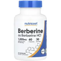 Nutricost Berberin 1 200 mg 60 kapslar (600 mg per kapsel)