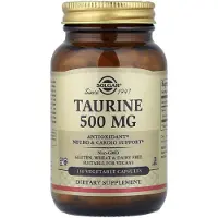 Solgar , Taurin, 500 mg, 100 Vegetabiliska Kapslar