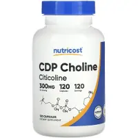 Nutricost , CDP Kolin, Citicolin, 300 mg, 120 Kapslar