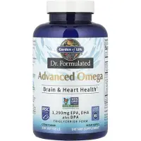Garden of life , Dr. Formulerad, Avancerad Omega, Citrus, 180 mjuka kapslar