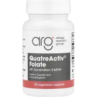 Allergy Research Group , QuatreActiv Folsyra, 4:e Generation 5-MTHF, 90 Vegetariska Kapslar