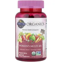 Elämän puutarha,Garden of Life , MyKind Organics, Kvinnors Multi 40+, Ekologisk Bär, 120 Vegan Gummipiller