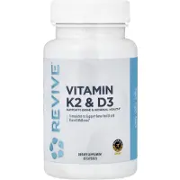 Elvyttää,Revive , Vitamin K2 & D3, 60 Kapslar