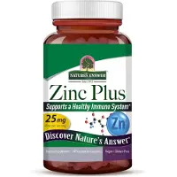 Natures Answer , Zink Plus, 25 mg, 60 Vegetariska kapslar