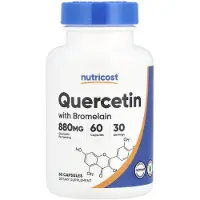 Nutricost , Quercetin med Bromelain, 60 Kapslar