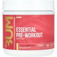 Raw Nutrition , Bum Essentials, Väsentlig Pre-Workout, Citrus Grapefruit , 14,49 oz (411 g)