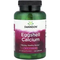 Swanson Health , Äggskal Kalcium Med Vitamin D3, 120 Kapslar