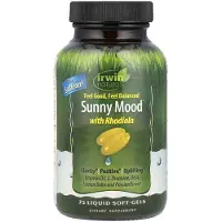 Irwin naturals , Solig Stämning med Rhodiola, 75 Liquid Soft-Gels
