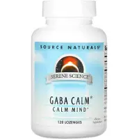 Source naturals , Serene Science, GABA Calm, 120 Lozenges
