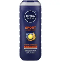 Nivea , Män, Sportkroppsvatten, Tangerin & Peppar, 16,9 fl oz (500 ml)