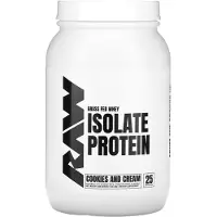Raw Nutrition , Gräs Foderad Whey Isolat Protein, Cookies och Cream, 1,98 lbs (900 g)