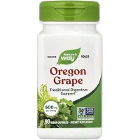 Nature'S Way , Oregon Grape, 500 mg, 90 veganska kapslar