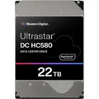 Western Digital WD Ultrastar DC HC580 WUH722422ALE6L4 - Hårddisk - 22 TB - inbyggd - 3.5 - SATA 6Gb/s - 7200 rpm - buffert: 512 MB