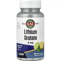 Kal , Litium Orotat, Citron & Lime, 5 mg, 90 Mikro Tabletter